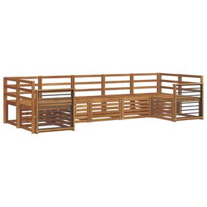 vidaXL Szegment&aacute;lt kanap&eacute; szett 7 pcs Term&eacute;szetes