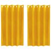 vidaXL S&ouml;t&eacute;t&iacute;tő f&uuml;gg&ouml;ny&ouml;k 2 db Must&aacute;r s&aacute;rga 140 x 140 cm B&aacute;rsony