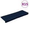vidaXL 15 db &ouml;ntapad&oacute;s l&eacute;pcsőszőnyeg, 65 x 21 x 4 cm, s&ouml;t&eacute;tk&eacute;k, t&eacute;glalap alak&uacute; sz&eacute;llel