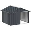 vidaXL antracit horganyzott ac&eacute;l kutyah&aacute;z 116,5x103x81,5 cm