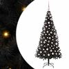 vidaXL Kar&aacute;csonyfa Fekete 180 cm PVC