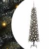 vidaXL Mű kar&aacute;csonyfa 300 LED-del Z&ouml;ld 180 cm PVC &eacute;s Műanyag &eacute;s Ac&eacute;l