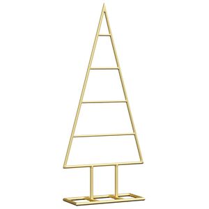 vidaXL F&eacute;m kar&aacute;csonyfa Arany 60 cm Porsz&oacute;rt Ac&eacute;l