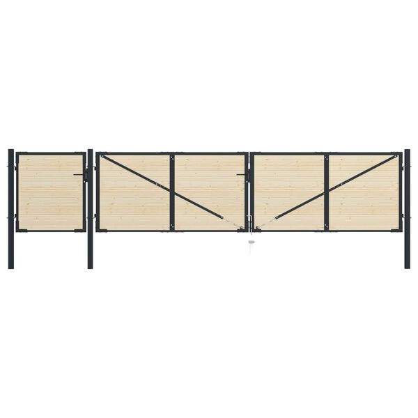 vidaXL 65 db t&ouml;m&ouml;r lucfenyő ker&iacute;t&eacute;sl&eacute;c