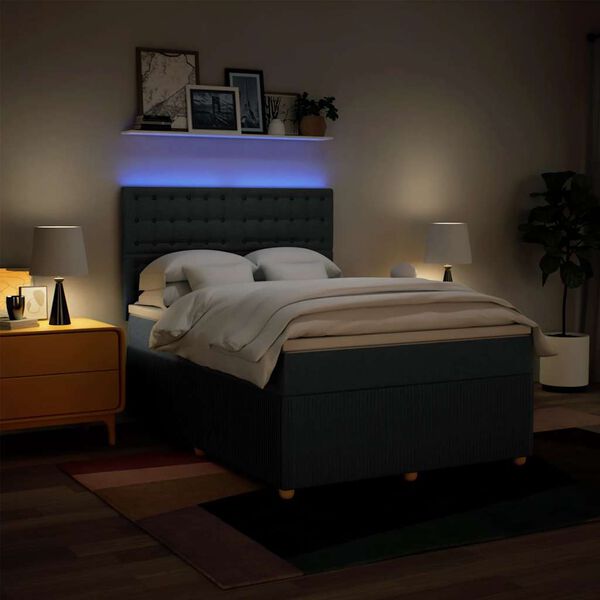 vidaXL k&eacute;k sz&ouml;vet rug&oacute;s &aacute;gy matraccal 140 x 200 cm