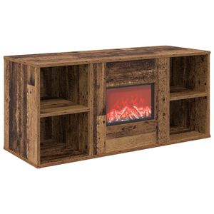 vidaXL Elektromos kandall&oacute; Antik Fa 100 x 37 x 45,5 cm Szerelt fa