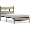 vidaXL sonoma t&ouml;lgy sz&iacute;nű szerelt fa &aacute;gykeret matrac n&eacute;lk&uuml;l 107x200 cm