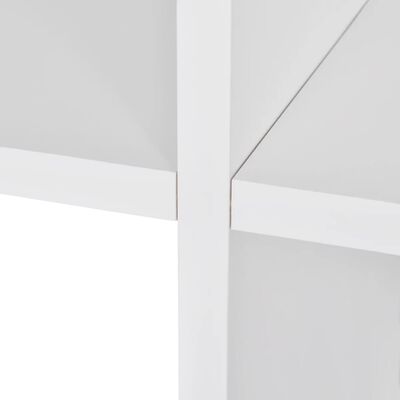 vidaXL fehér lépcső könyvespolc/vitrines polc 107 cm