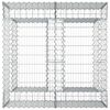 vidaXL Gabion emelt &aacute;gy Ez&uuml;st 100 x 100 x 60 cm Horganyzott ac&eacute;l