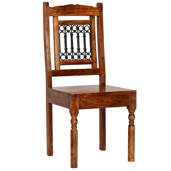 vidaXL 5 r&eacute;szes t&ouml;m&ouml;r ak&aacute;cfa &eacute;tkezőasztal garnit&uacute;ra