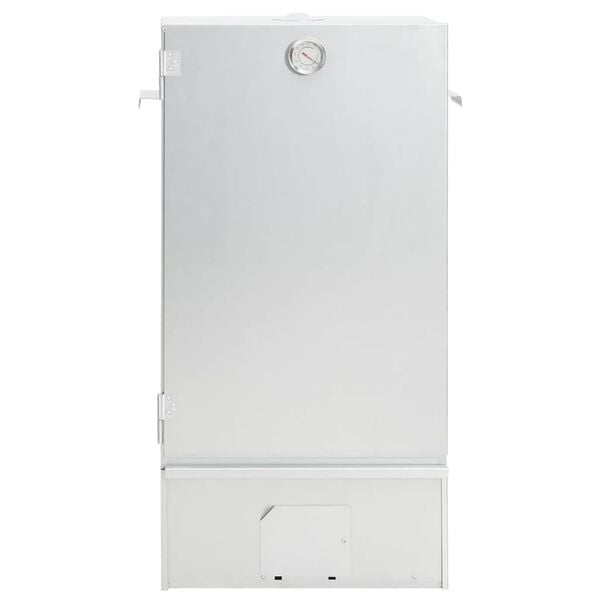 vidaXL horganyzott ac&eacute;l BBQ f&uuml;st&ouml;lőkemence hidegf&uuml;st-gener&aacute;torral