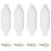 vidaXL 4 darab feh&eacute;r PVC cs&oacute;nak l&ouml;kh&aacute;r&iacute;t&oacute; &Oslash; 11 x 40 cm