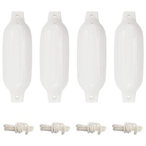 vidaXL 4 darab feh&eacute;r PVC cs&oacute;nak l&ouml;kh&aacute;r&iacute;t&oacute; &Oslash; 11 x 40 cm
