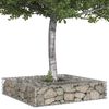 vidaXL Gabion emelt &aacute;gy Ez&uuml;st 100 x 100 x 20 cm Horganyzott ac&eacute;l