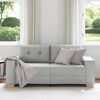 vidaXL felhősz&uuml;rke sz&ouml;vet loveseat kanap&eacute; 140 cm