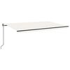 vidaXL kr&eacute;msz&iacute;nű automata sz&eacute;l&eacute;rz&eacute;kelős &eacute;s LED-es napellenző 500x350cm