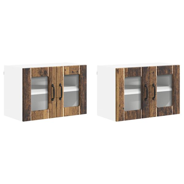 vidaXL Konyhaszekr&eacute;ny 2 pcs &Ouml;reg fa 60 x 31 x 40 cm Faanyag