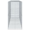 vidaXL horganyzott vas gabion kosár fedéllel 400 x 100 x 200 cm