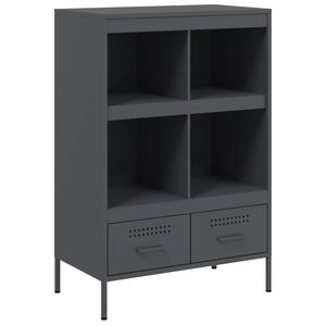 vidaXL antracitsz&uuml;rke ac&eacute;l magasszekr&eacute;ny 68 x 39 x 101,5 cm