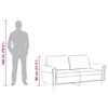 vidaXL k&eacute;tszem&eacute;lyes vil&aacute;gossz&uuml;rke b&aacute;rsony kanap&eacute; 140 cm