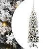 vidaXL Mű kar&aacute;csonyfa 150 LED-del Z&ouml;ld 120 cm PVC, ac&eacute;l &eacute;s műanyag