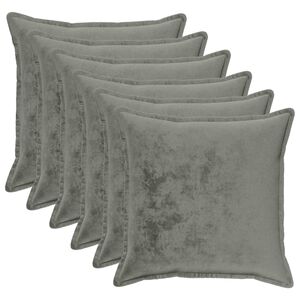 vidaXL P&aacute;rna huzat 6 pcs HOUTEN S&ouml;t&eacute;tsz&uuml;rke 70 x 70 cm Flanell