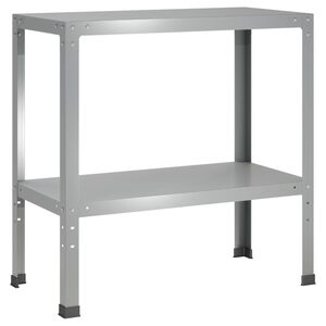 vidaXL &Uuml;ltetőasztal 100 x 40 x 80 cm Horganyzott Ac&eacute;l Ez&uuml;st