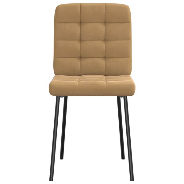 vidaXL 4 db barna bársony étkezőszék