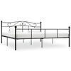 vidaXL fekete f&eacute;m &aacute;gykeret 200 x 200 cm