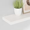 vidaXL 2 db magasf&eacute;nyű feh&eacute;r MDF lebegő fali polc 80 x 23,5 x 3,8 cm