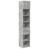 vidaXL betonsz&uuml;rke szerelt fa v&eacute;kony t&aacute;rol&oacute;szekr&eacute;ny 40 x 42,5 x 225 cm