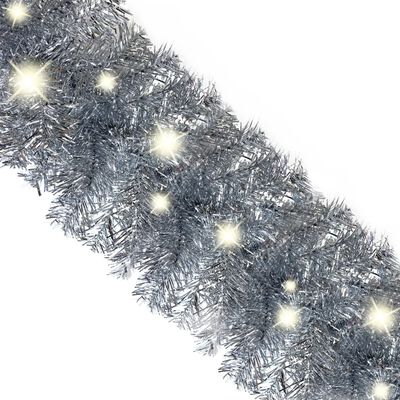 vidaXL ezüstszínű LED-es karácsonyi füzér 20 m