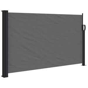 vidaXL antracitsz&uuml;rke beh&uacute;zhat&oacute; oldals&oacute; napellenző 117 x 300 cm