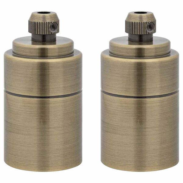 vidaXL 2 db bronz l&aacute;mpatart&oacute;k E27