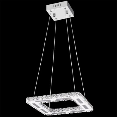 Szögletes LED függő kristály mennyezeti lámpa 15,4 W