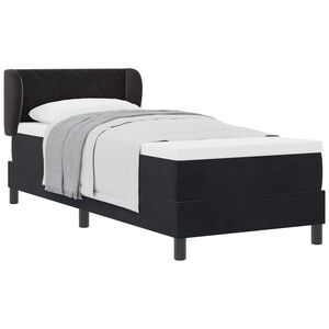 vidaXL Boxrug&oacute;s &aacute;gy fejt&aacute;ml&aacute;val Fekete 80 x 200 cm B&aacute;rsony