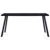 vidaXL fekete edzett üveg étkezőasztal 180 x 90 x 75 cm
