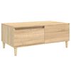 vidaXL sonoma t&ouml;lgy sz&iacute;nű szerelt fa doh&aacute;nyz&oacute;asztal 90 x 50 x 36,5 cm