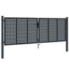 vidaXL antracit sz&iacute;nű ac&eacute;l kerti kapu 300 x 100 cm