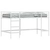 vidaXL Gyerekek Loft &Aacute;gykerete Egysz&iacute;nű Feh&eacute;r 90 x 200 cm Ac&eacute;l