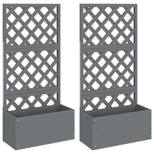 vidaXL 2 db sz&uuml;rke WPC r&aacute;csos &uuml;ltetől&aacute;da 65 x 33 x 135 cm