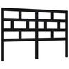 vidaXL fekete t&ouml;m&ouml;r fenyőfa &aacute;gy fejt&aacute;mla 166 x 4 x 100 cm