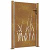 vidaXL Corten ac&eacute;l kerti kapu 100x125 cm, fűmint&aacute;s