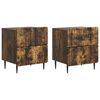 vidaXL &Eacute;jjeliszekr&eacute;ny 2 db F&uuml;st&ouml;s T&ouml;lgy 43 x 34,5 x 49,5 cm Szerelt Fa