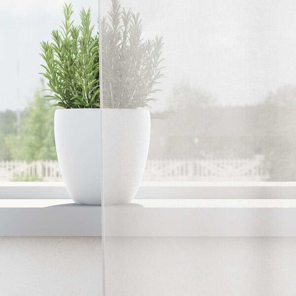 vidaXL 2 db fehér fátyolfüggönyök rojtokkal