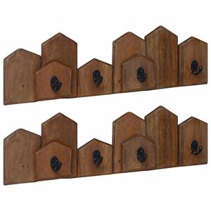 vidaXL Fogas Barna 48 x 8 x 15 cm T&ouml;m&ouml;r Mahag&oacute;ni Fa