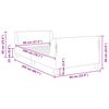 vidaXL Gyerekágy kerettel fejtámlával Fekete 80 x 200 cm Bársony