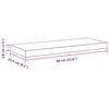 vidaXL 2 db feh&eacute;r MDF fali polc 60 x 23,5 x 3,8 cm