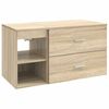 vidaXL F&uuml;rdőszoba b&uacute;tor szett 2 pcs Sonoma T&ouml;lgy Szerelt Fa