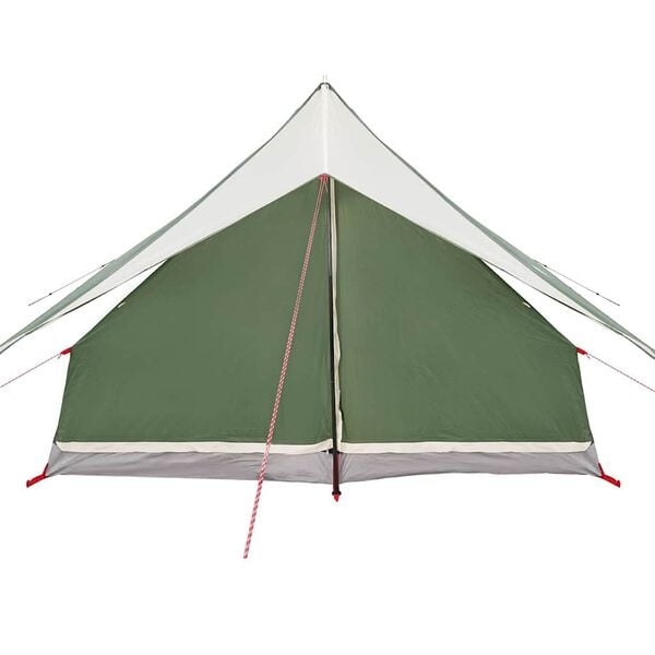 vidaXL Csal&aacute;di S&aacute;tor tetővel Z&ouml;ld &eacute;s Feh&eacute;r 315 x 286 x 200 cm